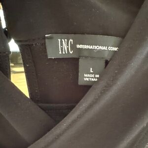INC International Concepts Elegant Black Blouse